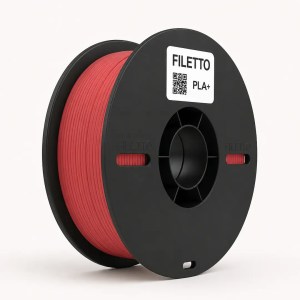 Mattle Kırmızı Filetto Matte PLA+ 3D Filament – 1.75mm – 1KG – AMS Uyumlu