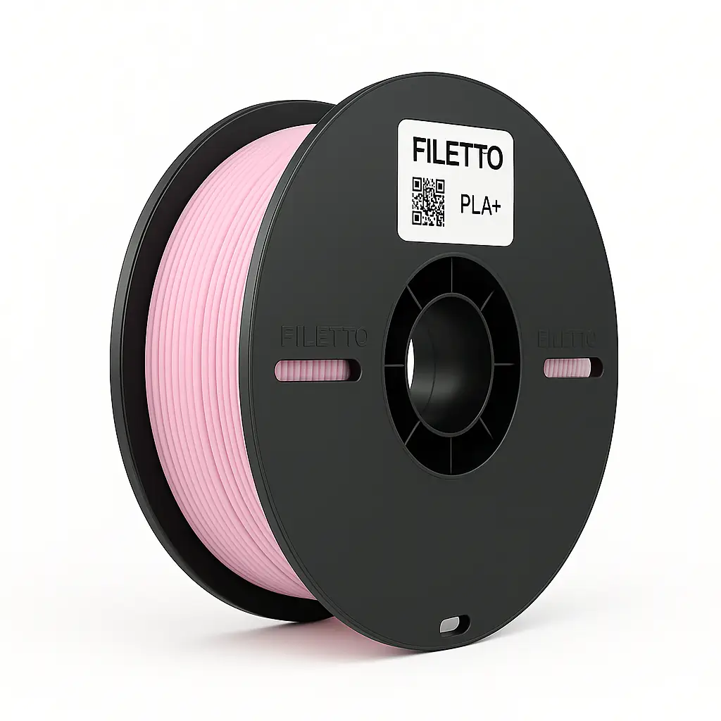 Toz Pembe Filetto PLA+ 3D Filament – 1.75mm – 1KG – AMS Uyumlu
