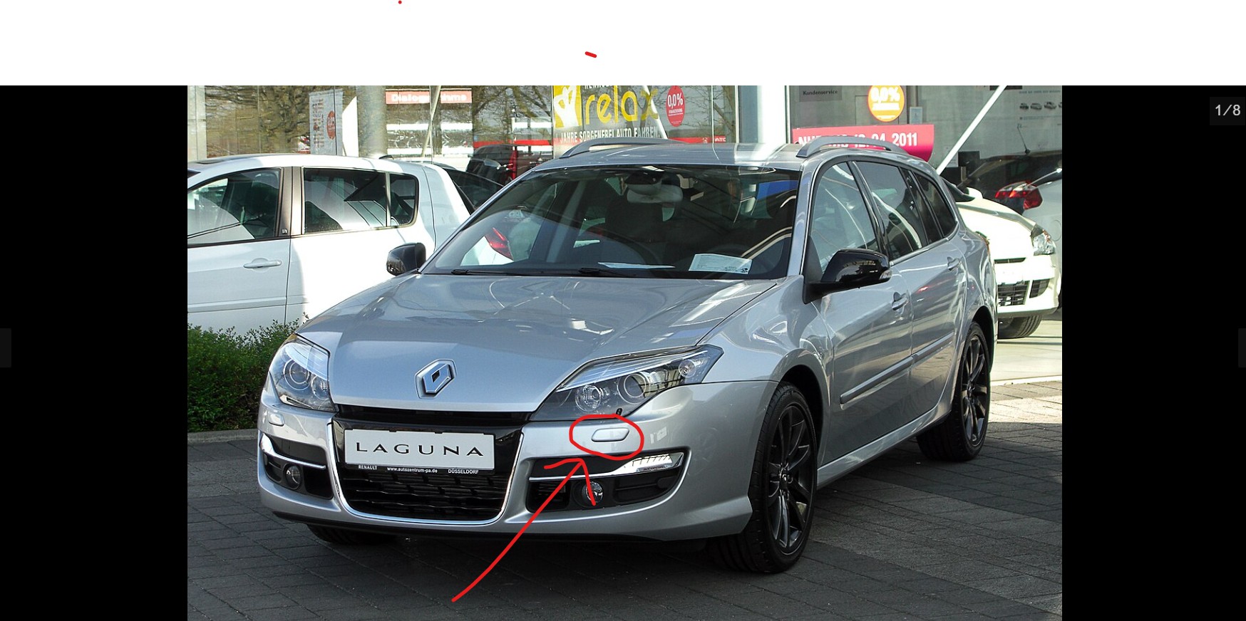 Laguna 3 Far yıkama kapağı | Laguna Mk3 (2011-2015)